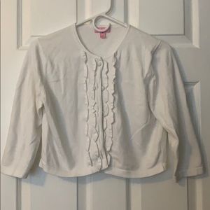 Lilly Pulitzer white crop cardigan